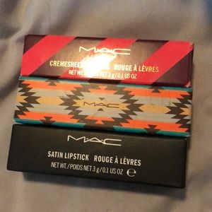 3 MAC lipsticks